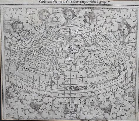 Lot Sebastian Munster 1488 1552 Ptolemeisch General Tafel