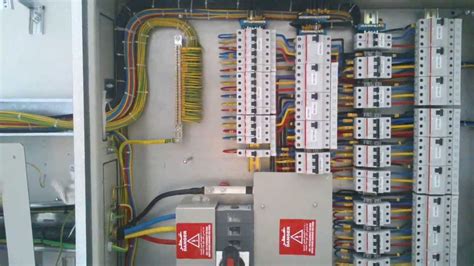 3 phase distribution board layout and wiring diagram / three phase db wiring with new color code. Three Phase DB Dressing in Dubai Multiline - YouTube