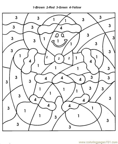 Here you can paint in color by numbers coloring books online, right from your web browser. Gerbread Coloring Page - Free Games Coloring Pages : ColoringPages101.com