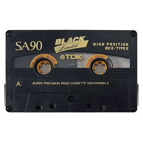 Tdk Sa90 Limited Edition Black Tape 1994 97 Chrome Blank Audio