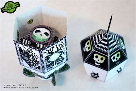 Chemical9 Spook Rocket Paper Toy With Printable Template