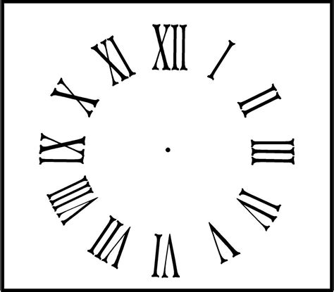 Clock face svg dxf eps cut file for cricut silhouette, clockface, clock template, clock stencil, vector, roman numerals instant download. Wall Art - Funlife Designs | Tattoo relogio, Números de ...