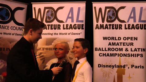 2013 Wdc Al World Championship Juvenile U12 Ballroom Winners Interview