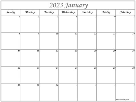 Yearly Calendar 2023 Editable Print Calendar 2023