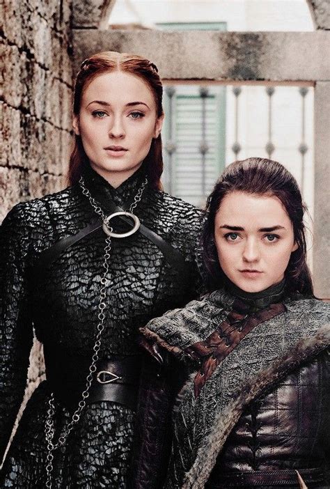 Sansa Stark And Arya Stark Arya Stark Juego De Tronos Actrices