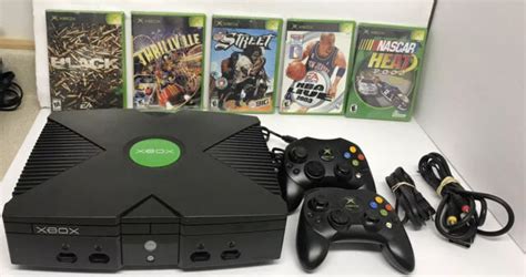2004 Microsoft Xbox Original Console And Game Bundle 2 Oem S Controllers