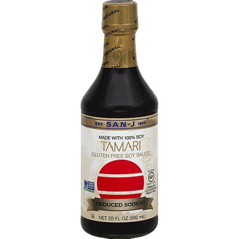 San J Tamari Gluten Free Reduced Sodium Soy Sauce Shop Rons
