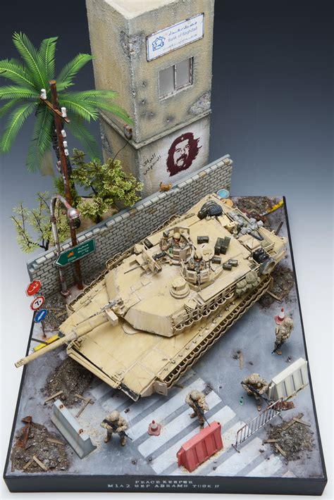 M1a2 Abrams Tusk Ii 135 Scale Model Diorama Military Diorama