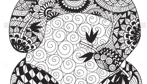 Panda Cute Animal Coloring Pages For Adults Tripafethna
