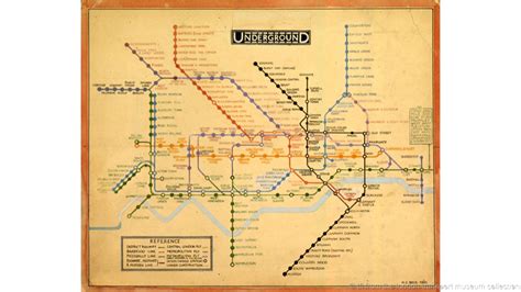 Mapa Do Metrô De Londres Harry Beck 1931 London Tube Map Old London