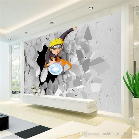 Japanese Anime Wall Mural 3d Naruto Photo Wallpaper Boys Kids Bedroom