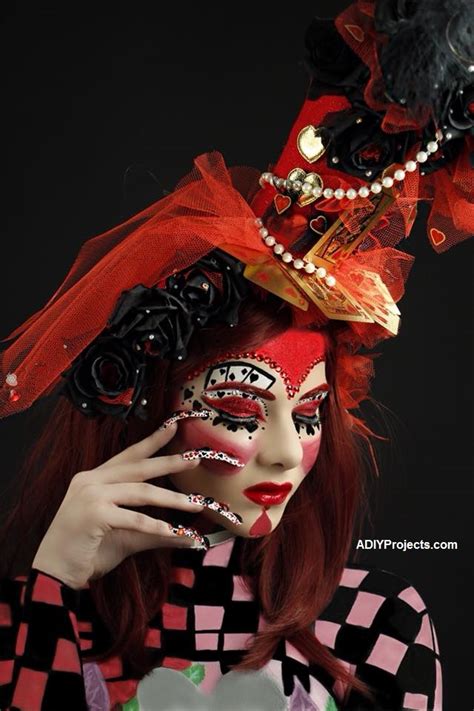 red queen queen of hearts halloween makeup tutorial