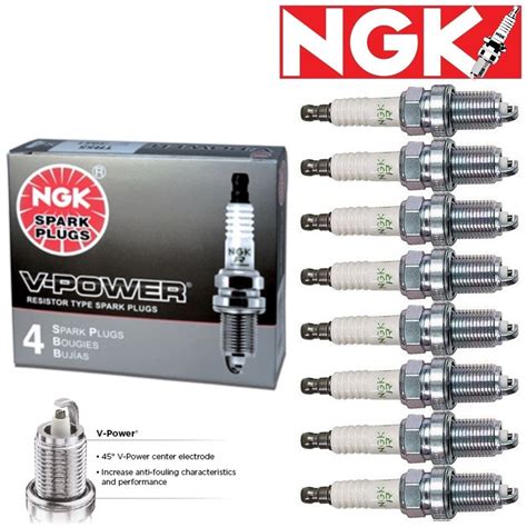 8 Pc Ngk 4091 R5671a 7 V Power Racing Spark Plugs For W5cc W5c W4c2
