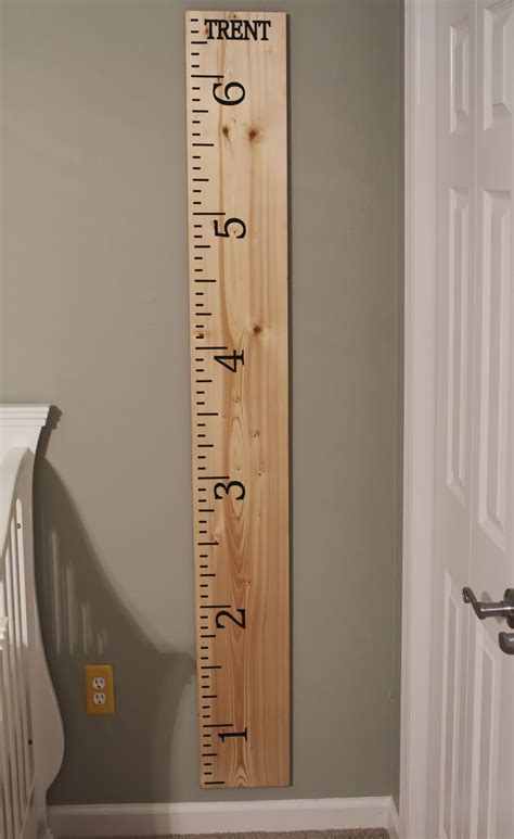 Diy Growth Chart Ruler Tutorial Take It With You If You Move
