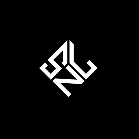 SNL letter logo design on black background. SNL creative initials