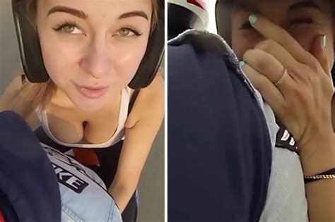 Sexy Model Flashes Cleavage During First Ever Racy Motorbike Ride