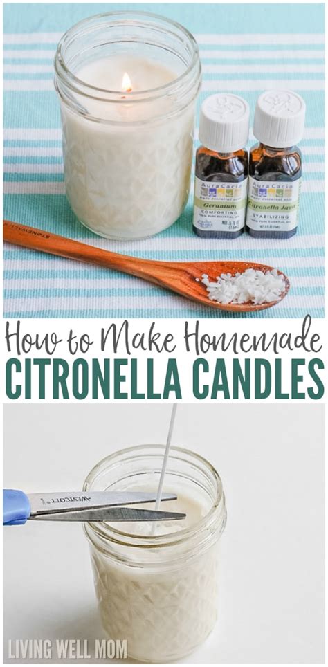 How To Make Easy Homemade Citronella Candles Living Well Mom