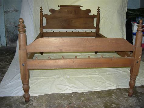 Rare early antique colonial rope bed tightener, hand carved from wood, hearth. Nice old rope bed from Kentucky.A little shorter than a ...