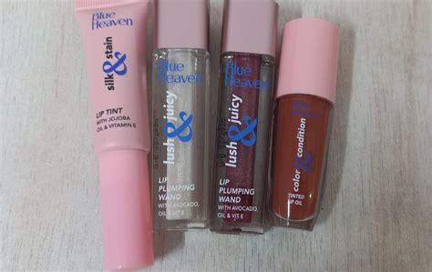 Review Of Blue Heaven Lip Products Tint Plumping Wand And Oil In