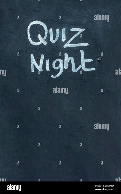 Pub Quiz Chalkboard Hi Res Stock Photography And Images Alamy