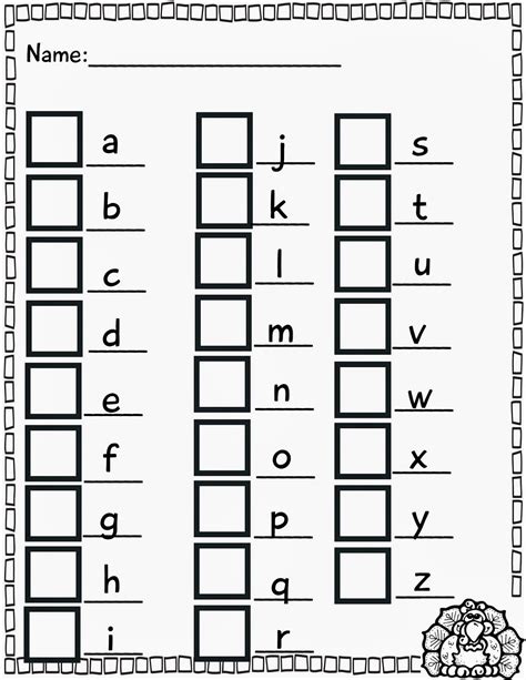 Uppercase And Lowercase Letters Worksheet