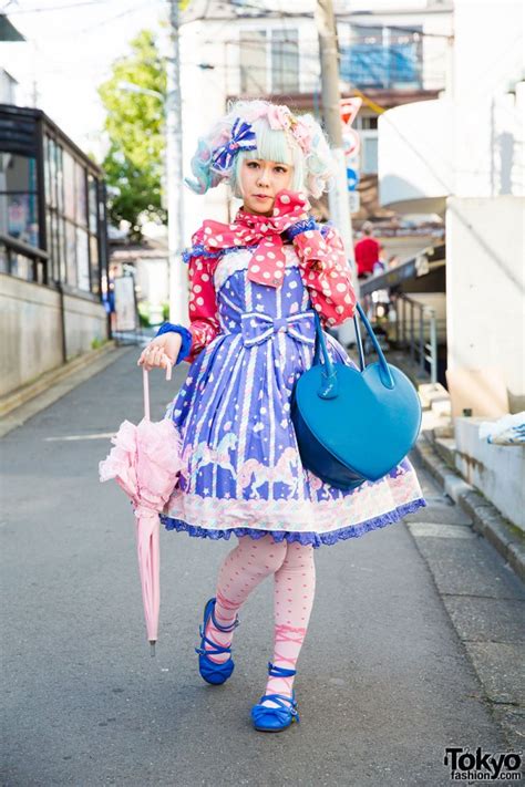 Pastel Haired Harajuku Lolita In Angelic Pretty And Vivienne Westwood