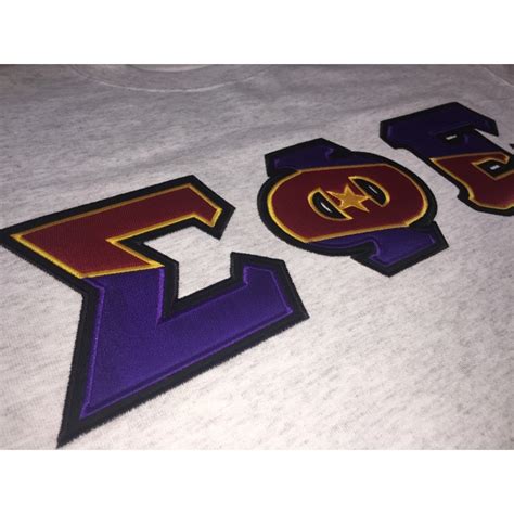 Sigma Phi Epsilon Flag Letters With Custom Crest And Embroidery