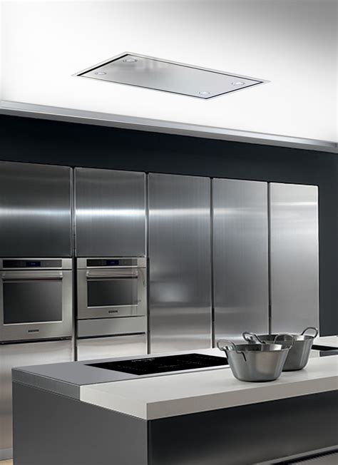 Island chimney and ceiling hoods. The Skyline flush mounted ceiling extractor fits ...