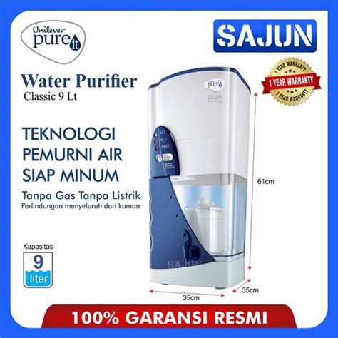 jual unilever pure it water purifier classic 9 lt germ kill pureit di lapak sajun elektronik