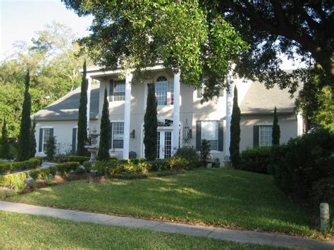 Hinoki cypress trees (chamaecyparis obtusa) are native to japan and are often used for privacy hinoki cypress trees don't do well as transplants when fully matured. italian cypress trees | Front garden landscape, Landscape ...