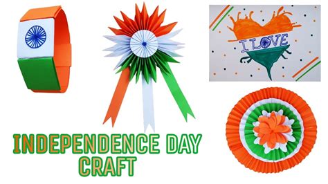 Easy Independence Day Craft Diy Tricolor Craft Ideas August 15th
