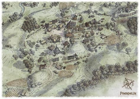 The Village Of Phandalin By Scarecrovv Fantasy Map Dungeons And