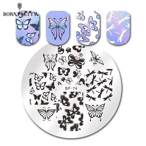 Born Pretty Various Butterfly Nail Art Stamping Template Image Plate