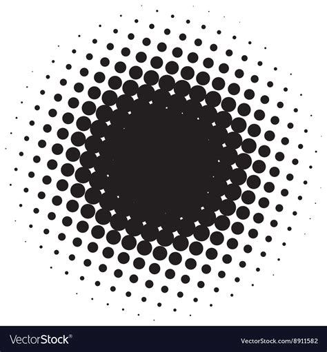 Abstract Halftone Circle Royalty Free Vector Image