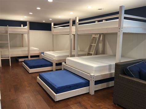 See more ideas about house design, design, bunk room. Lake House Contemporary Bunk Bed | Bunk bed rooms, Custom ...