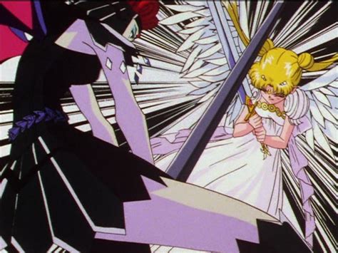Sailor Moon Sailor Stars Episode 200 Galaxia Fights Princess Serenity