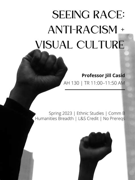 Spring 2023 Course Highlight Seeing Race Anti Racism Visual Culture Department Of Art