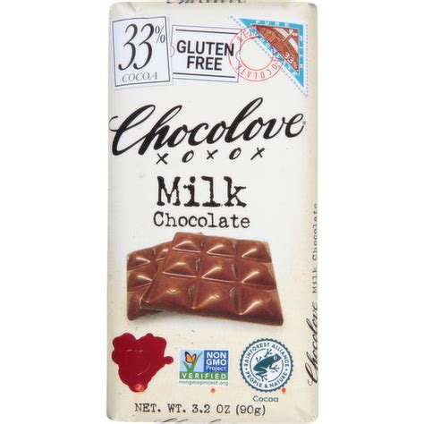 Chocolove Milk Chocolate 33 Cocoa
