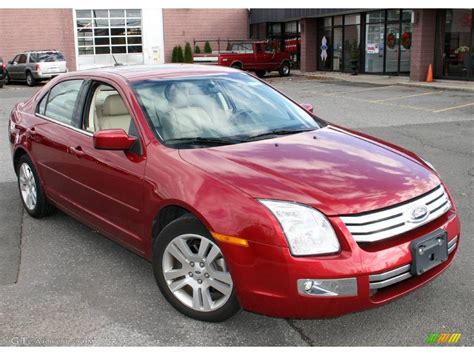 2008 Redfire Metallic Ford Fusion Sel V6 Awd 23168089 Photo 3