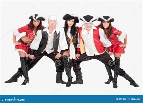 Young Dancers In Pirate Costumes Stock Image Image Of Model People