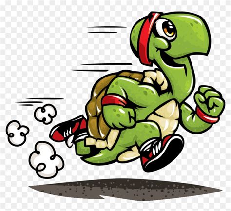 Running Turtle Cartoon Free Transparent Png Clipart Images Download