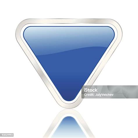 Blue Triangle Icon Stock Illustration Download Image Now Blue