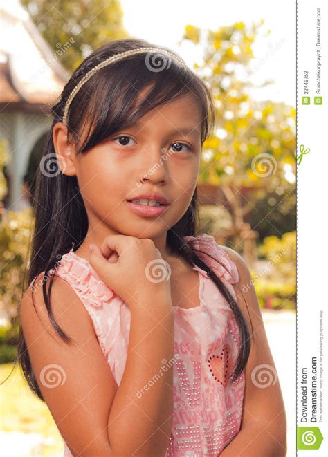 Little Girl Smile Stock Photo Image Of Look Fashion