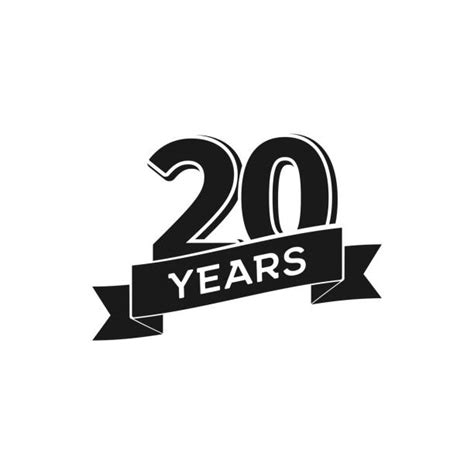 Happy 20th Anniversary Illustrations Royalty Free Vector Graphics