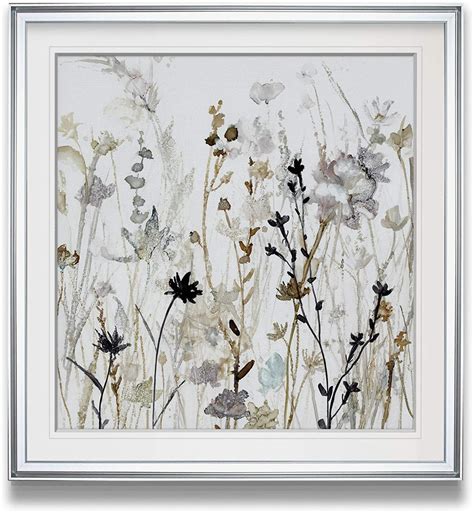Wildflower Mist Ii Contemporary Artwork Flower Art Framed