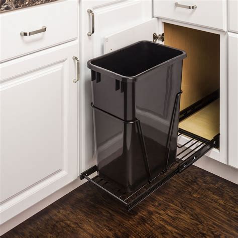 If a blade becomes blocked, the unit shuts down and grab a flashlight and open up the cabinet under the sink. Single Trash Can Pullout 15 inch cabinet - All Cabinet Parts