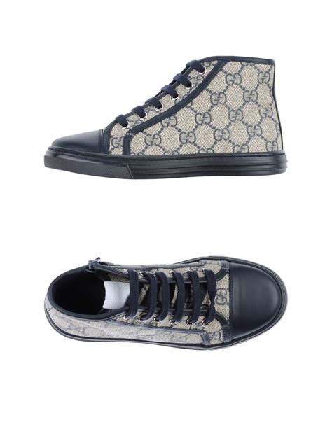 Gucci Blue High Tops And Trainers Lyst