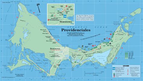 Îles Turques et Caïques Cartes géographiques de Turks et Caïcos