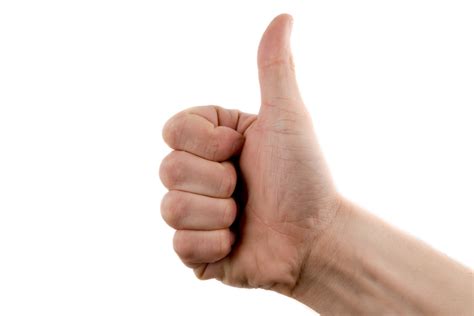 Hand With Thumb Up Free Stock Photo Public Domain Pictures