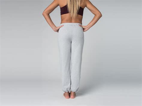 Pantalon De Yoga Cool Coton Bio Et Lycra Gris Fin De Serie